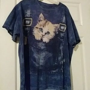 Overall Cat T-shirt